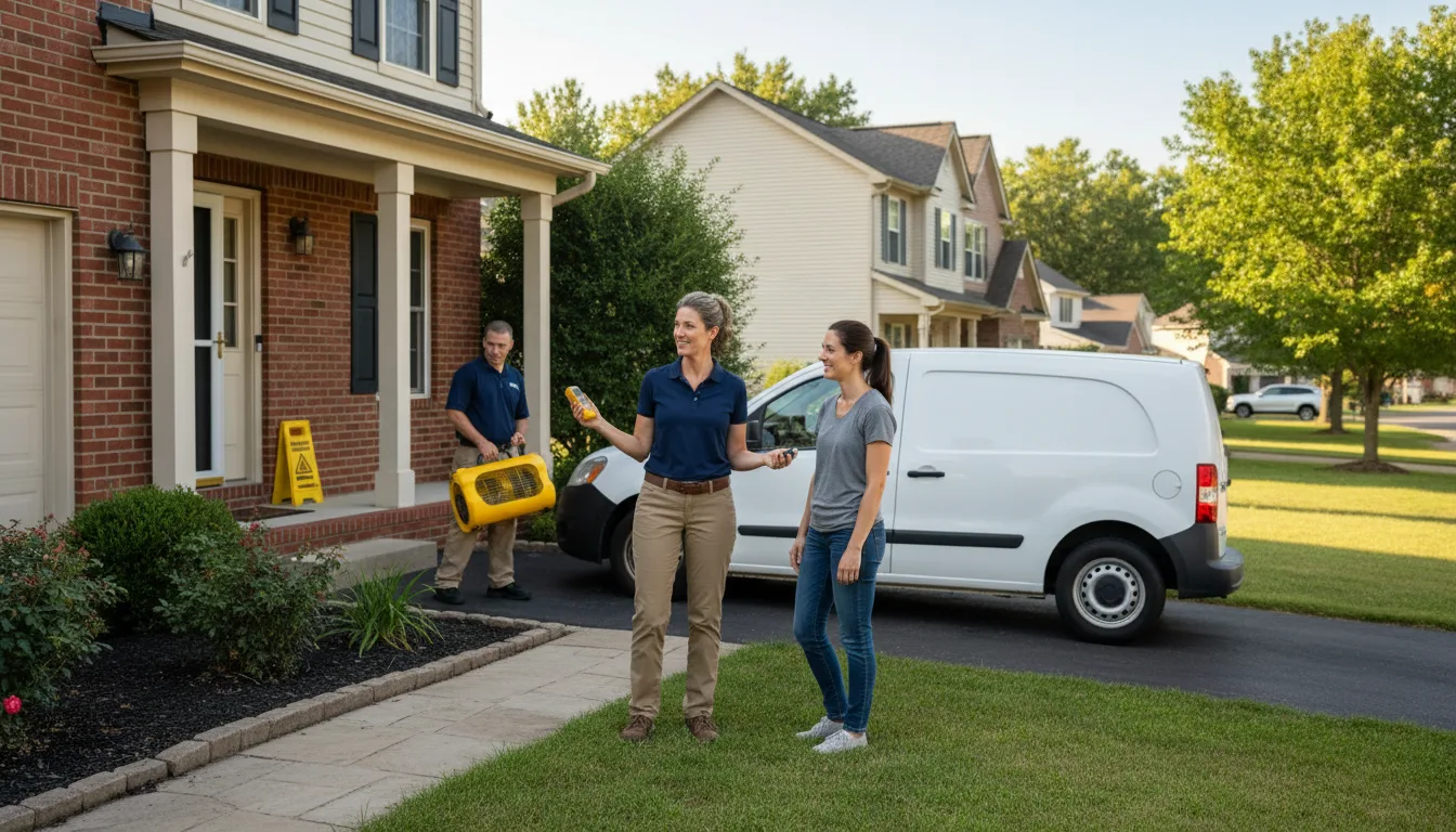 Residential water damage restoration in Drake, CO